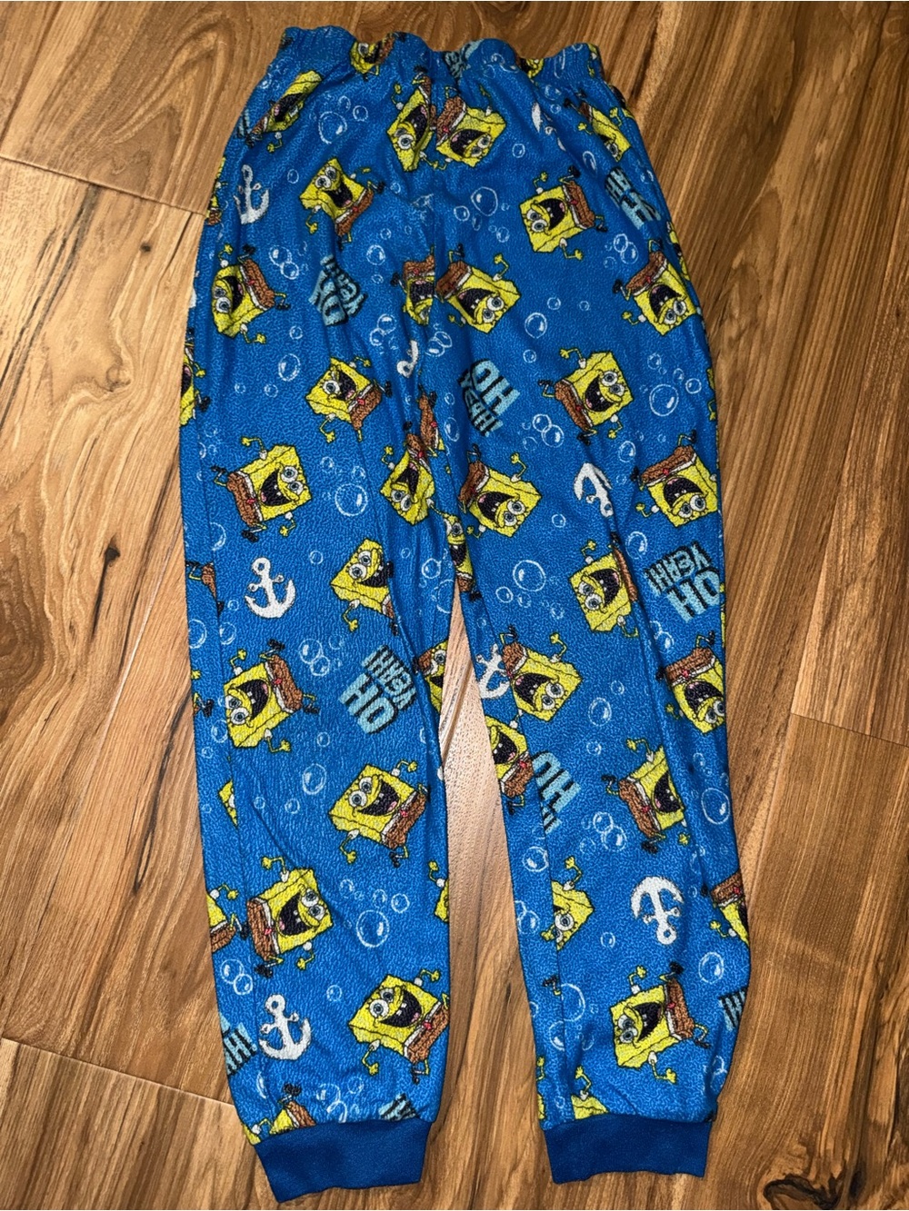 Nickelodeon Blue Spongebob Fleece Pajama Bottoms